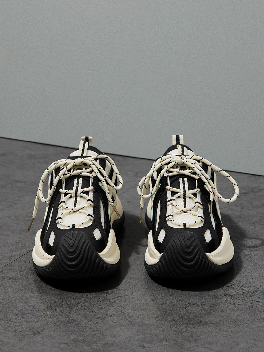Star-Lace Wave-Sole Chunky Sneakers - View 7