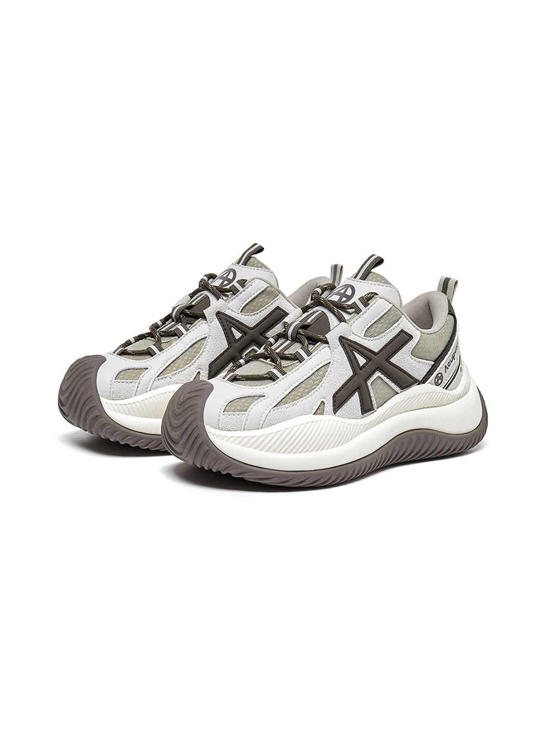 Star-Lace Wave-Sole Chunky Sneakers - View 38