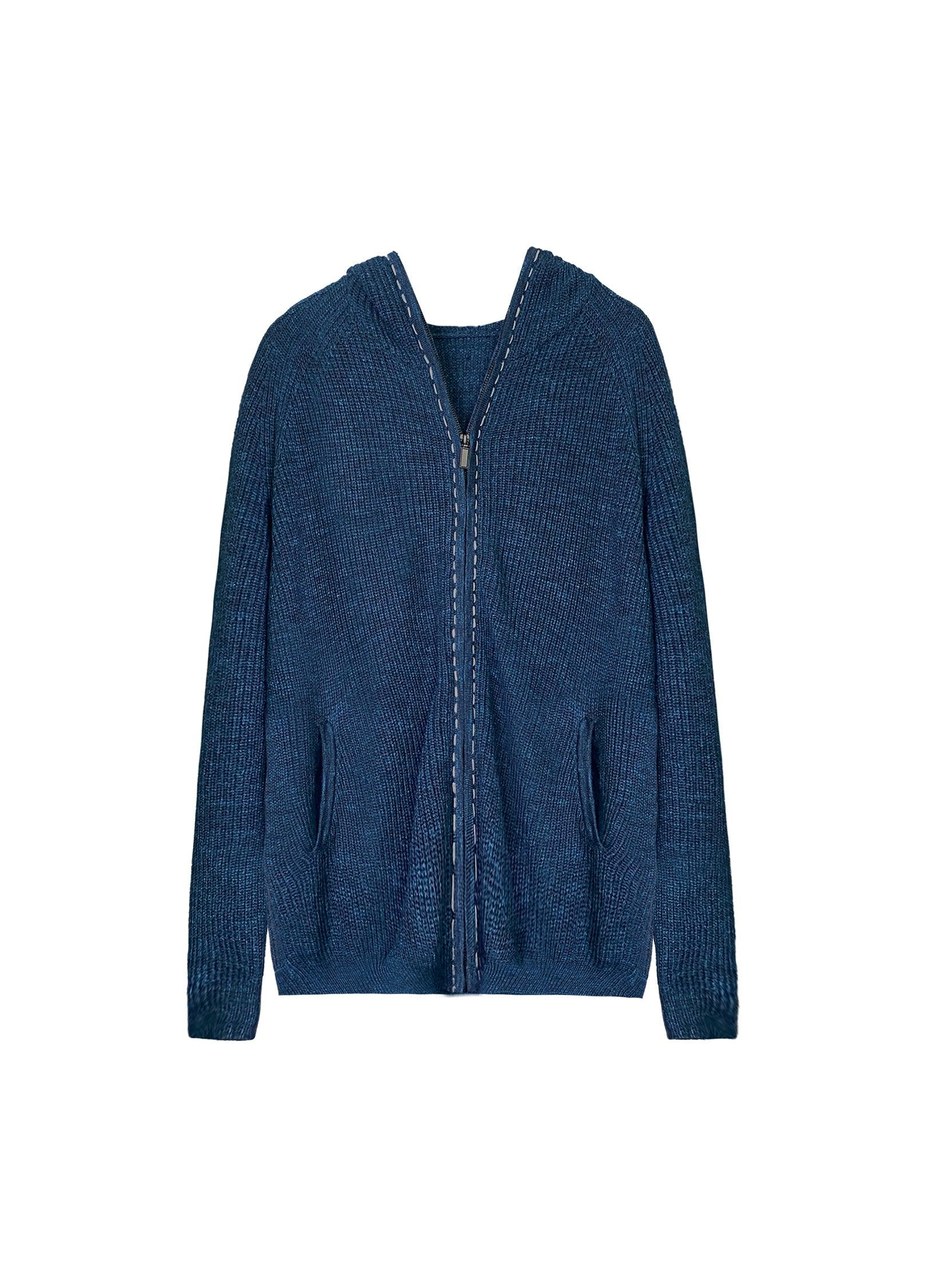 Elegant Knit Hooded Cardigan - chiclara