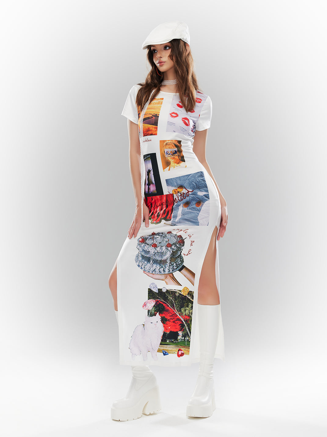 Stretch Platform Knee-High Boots - View 13