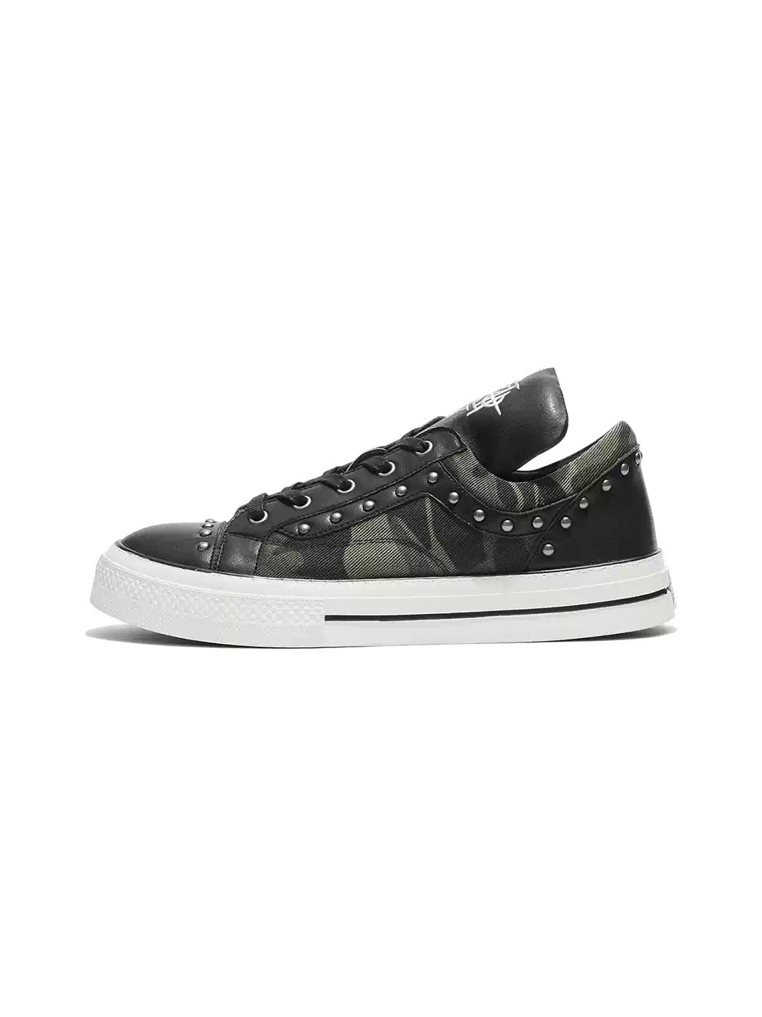Studded Camo Panel Platform Sneakers - product view