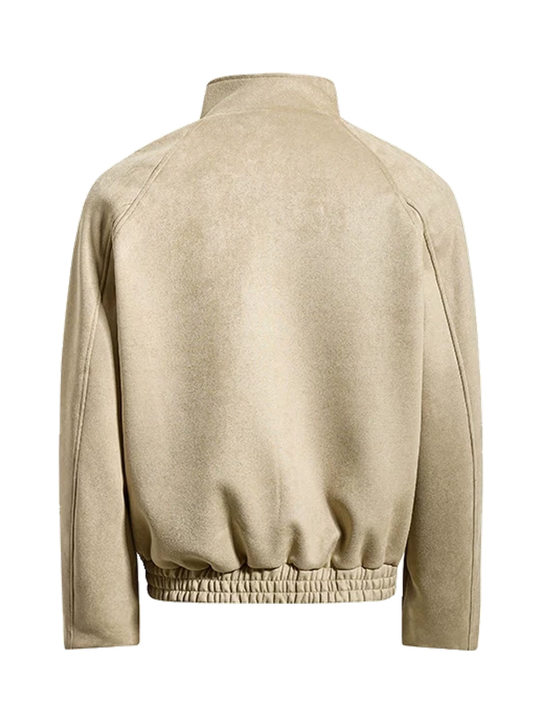 Suede-Effect Cropped Elastic-Hem Zip Jacket - view 7