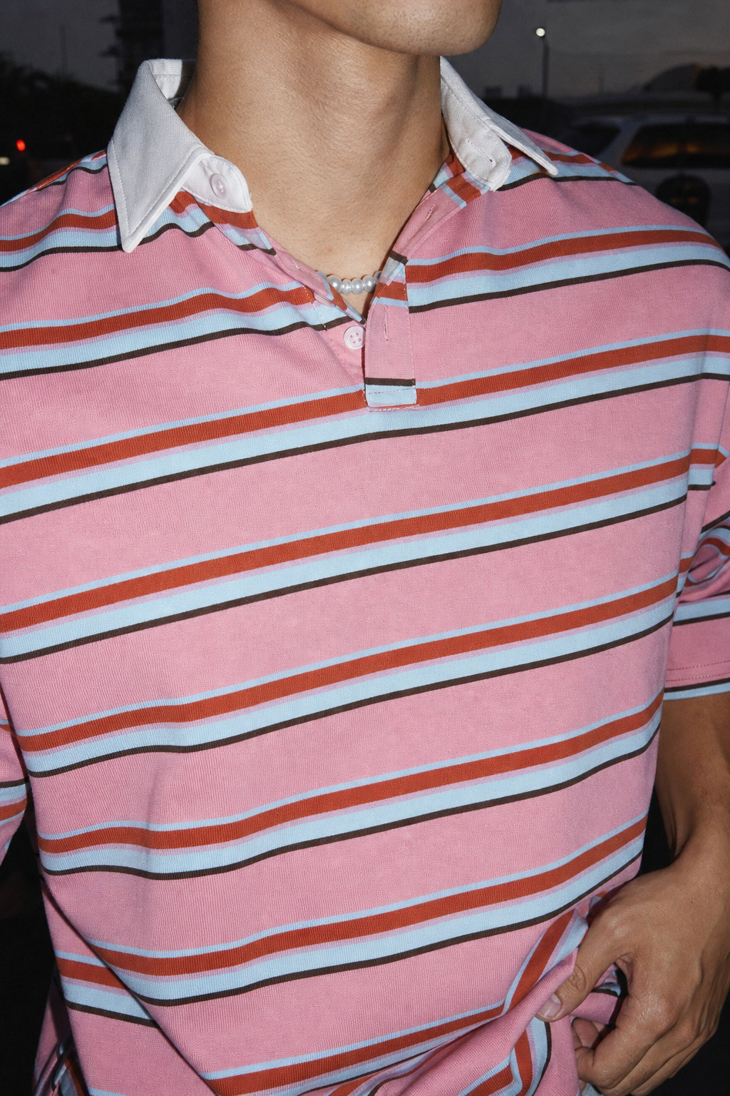 Sunset Boulevard Stripe Polo UGC showcase 4