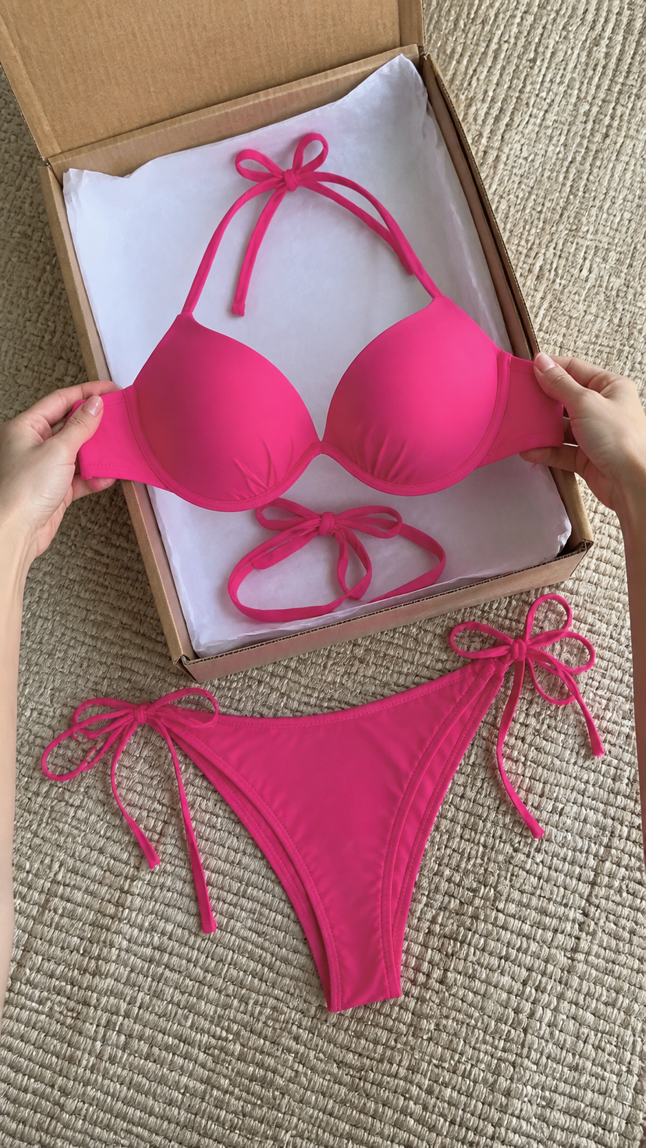 Sunset Siren String Bikini natural product UGC showcase 4