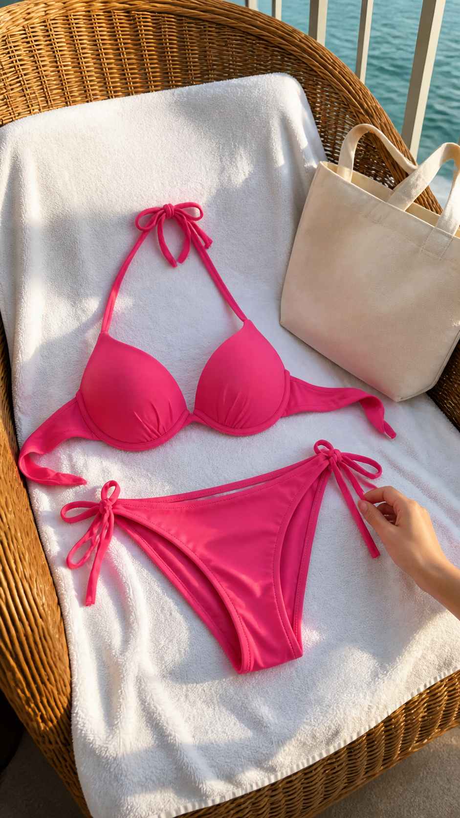 Sunset Siren String Bikini natural product UGC showcase 5