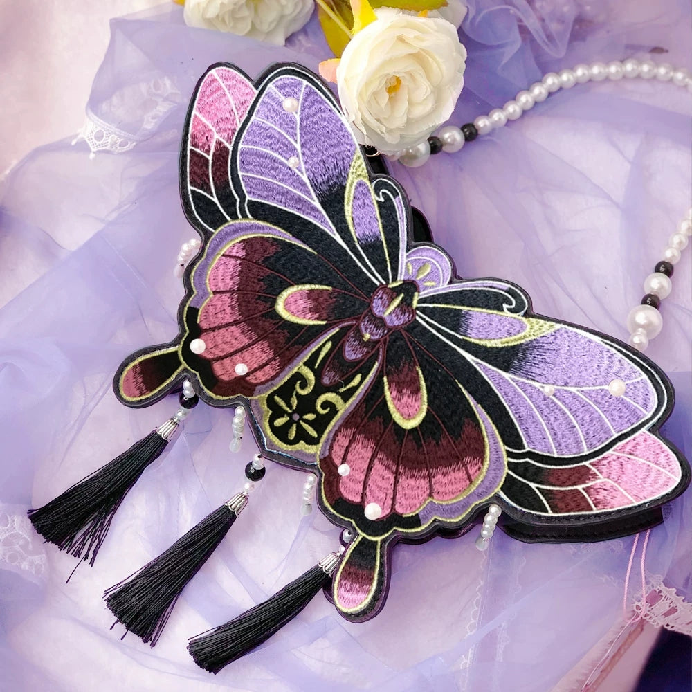 Embroidered Butterfly Tassel Bag product view 4