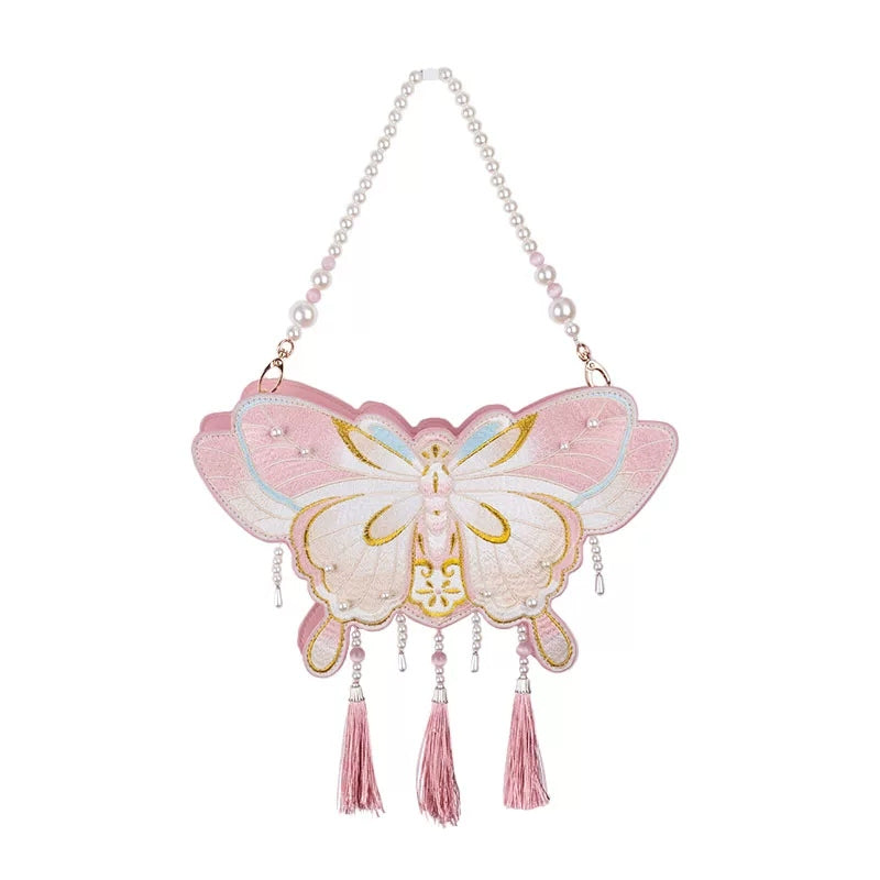 Embroidered Butterfly Tassel Bag product view 2