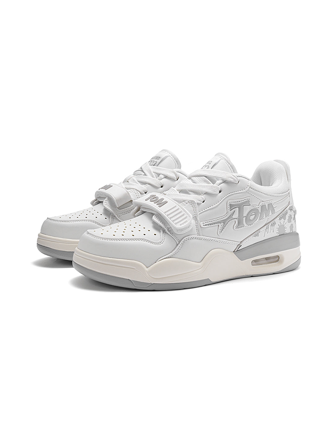 Colorblock Basketball-Inspired Court Sneakers - View 5