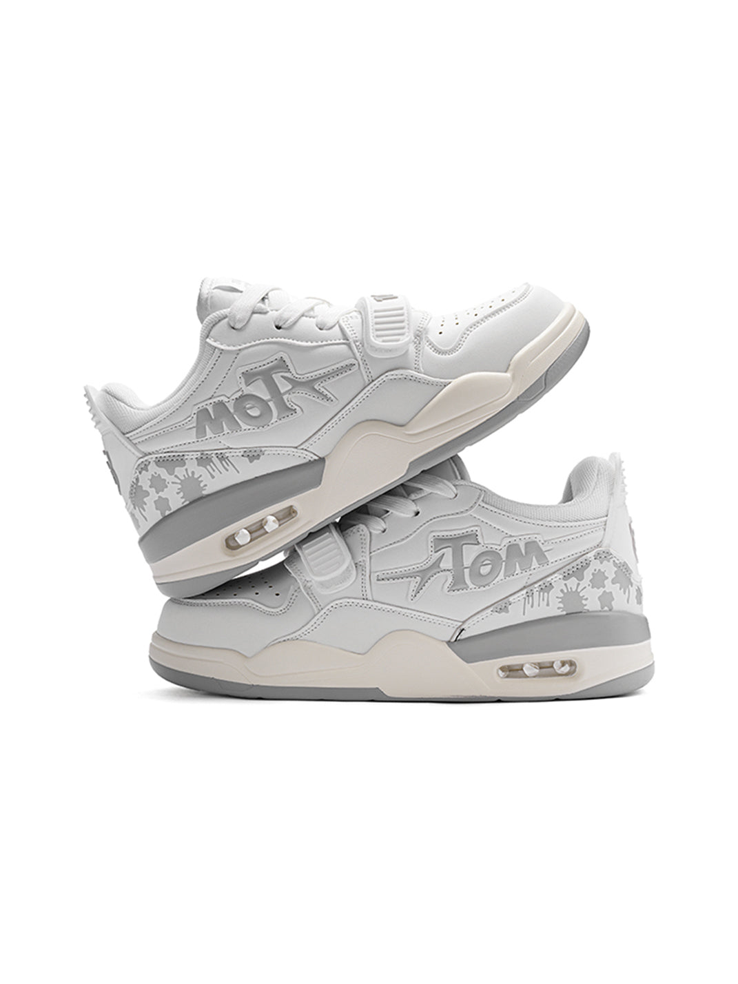 Colorblock Basketball-Inspired Court Sneakers - View 6