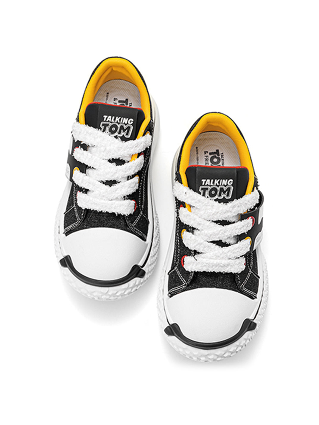 Contrast Graphic Chunky-Sole Low-Top Sneakers - View 7