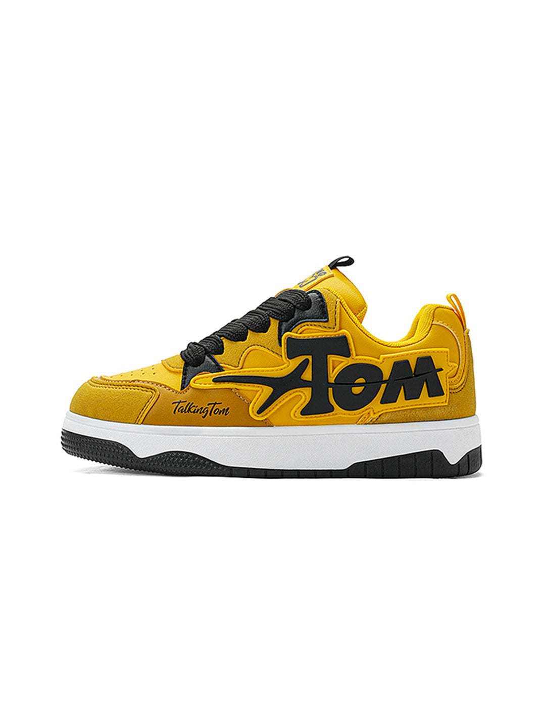Oversized-Letter Colorblock Court Sneakers - View 10