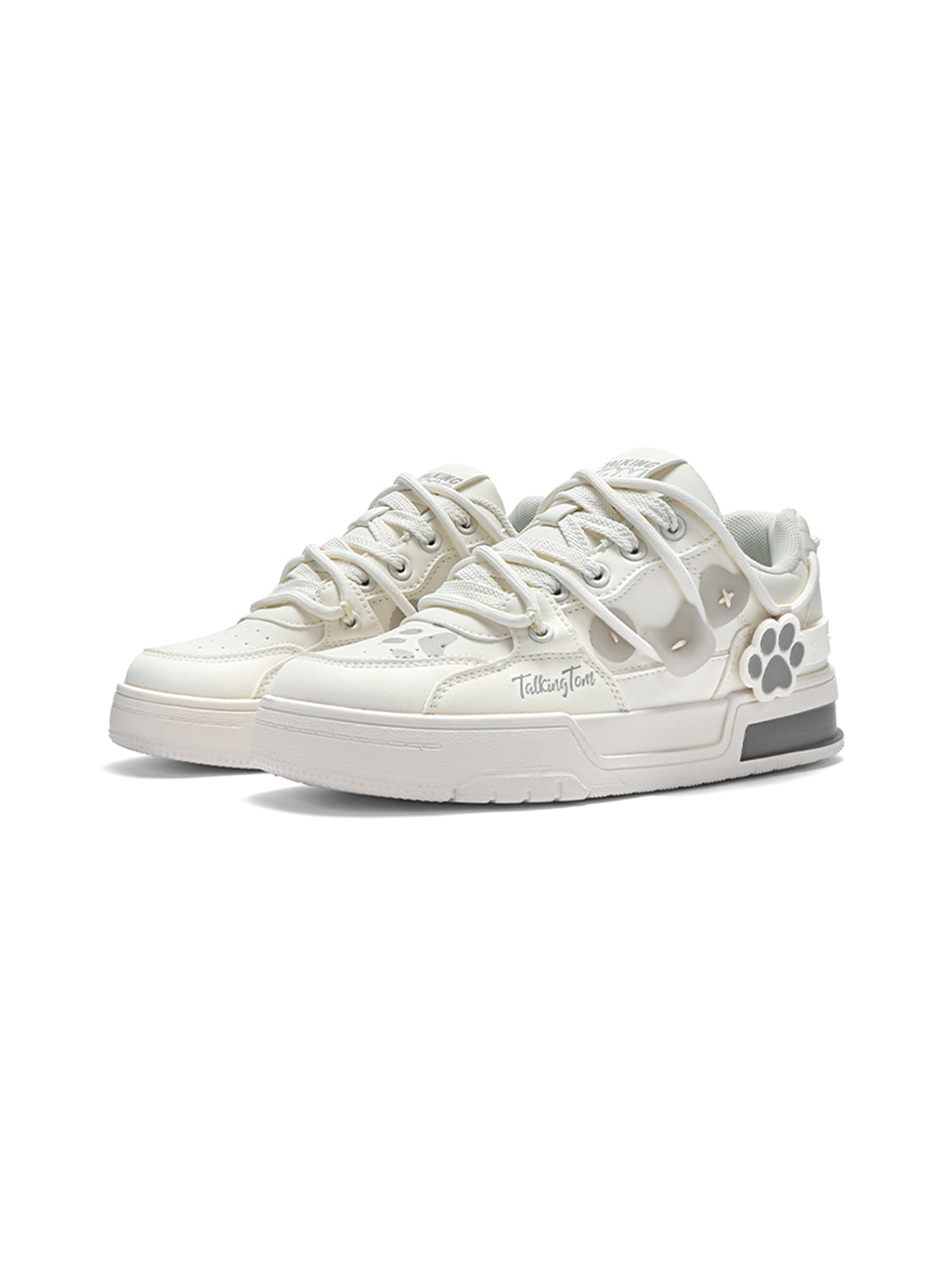 Paw-Panel Padded Low-Top Court Sneakers - View 9