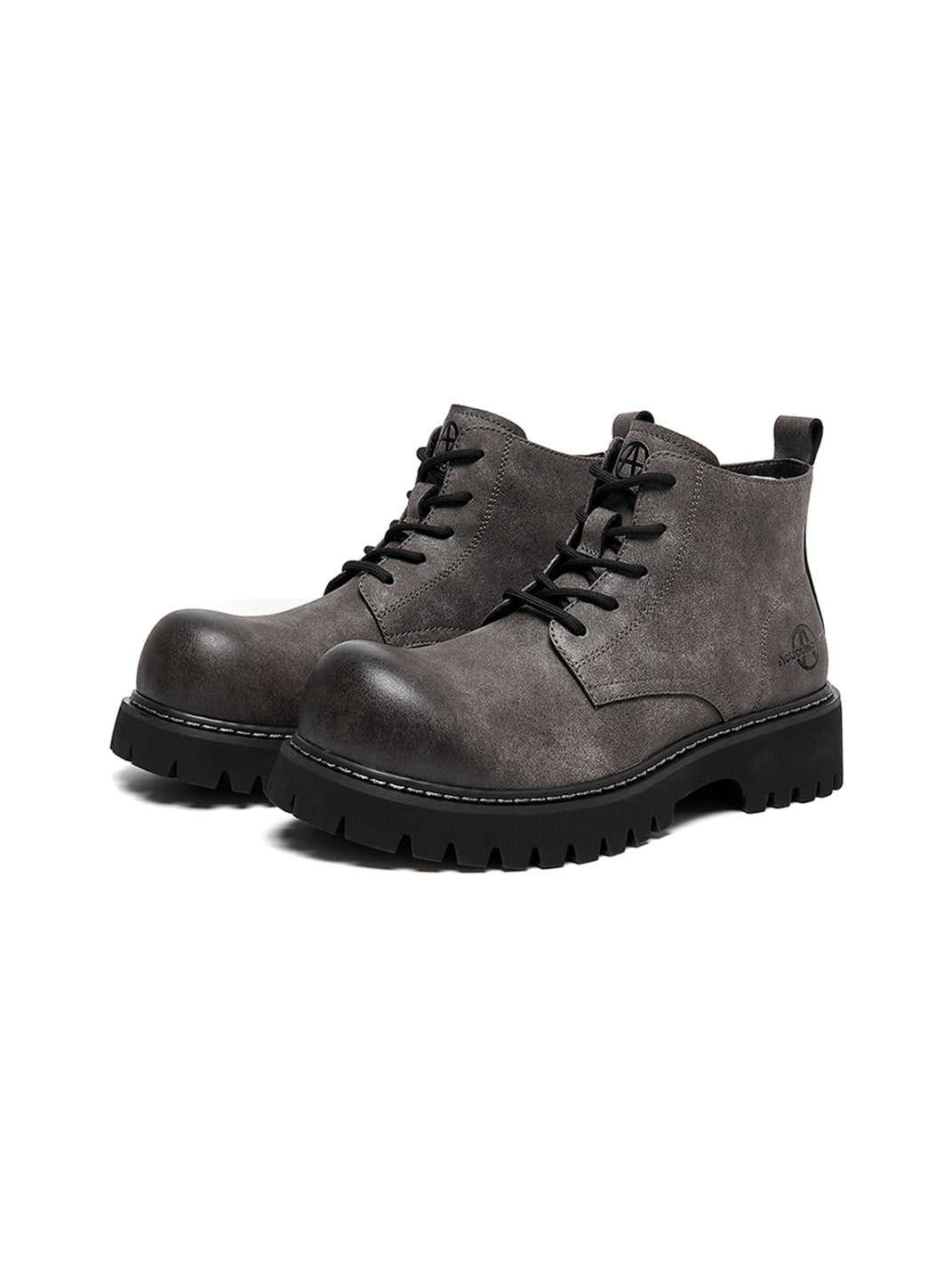 Tan Round-Toe Lug-Sole Work Boots - View 43