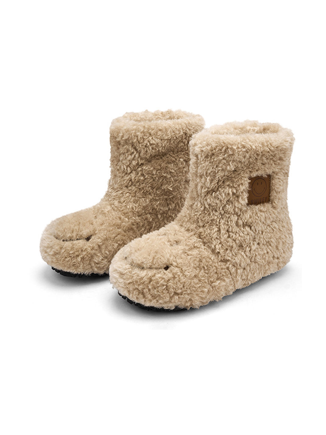 Teddy Bear Plush Platform Ankle Boots - View 2