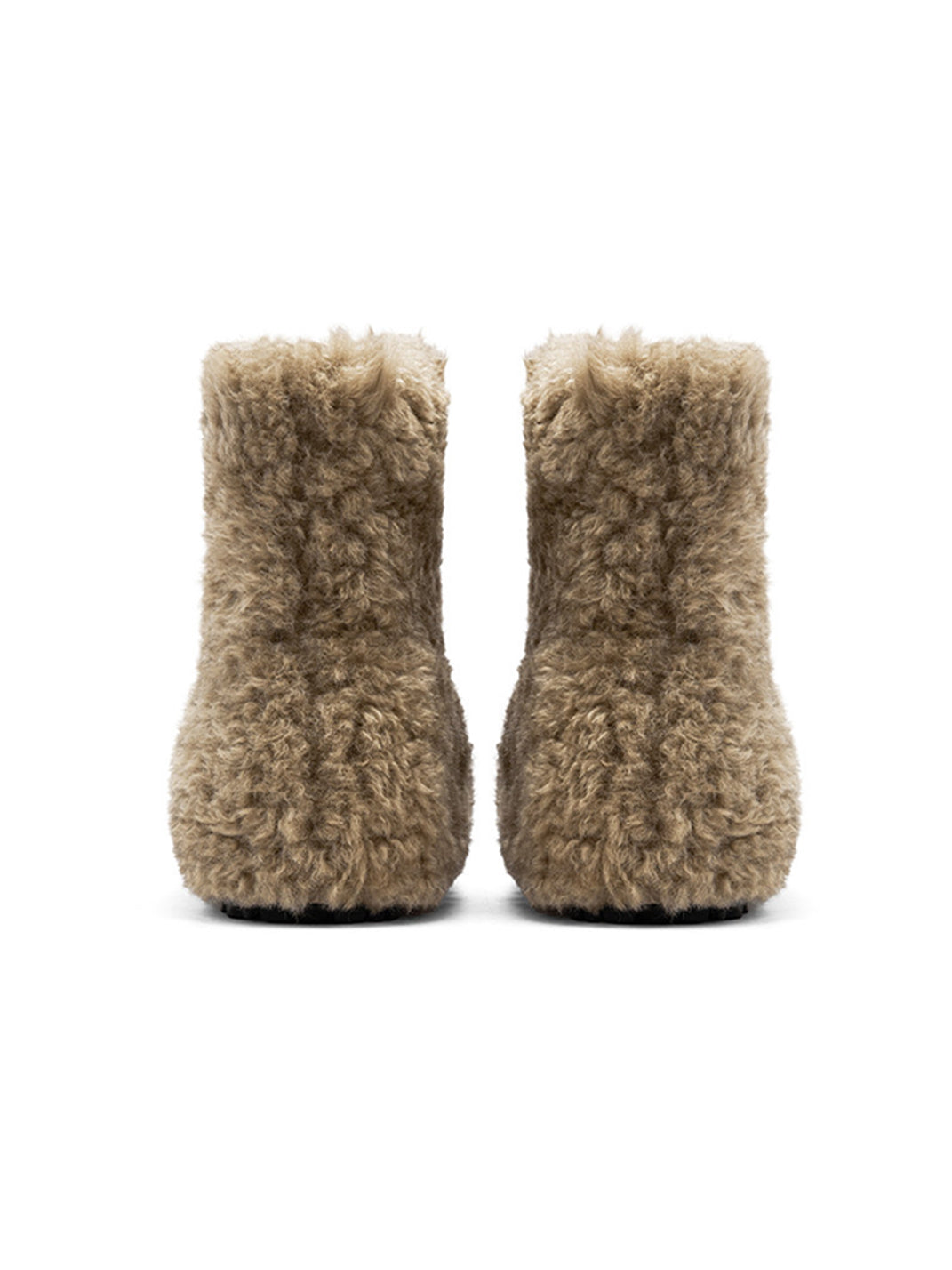 Teddy Bear Plush Platform Ankle Boots - View 11