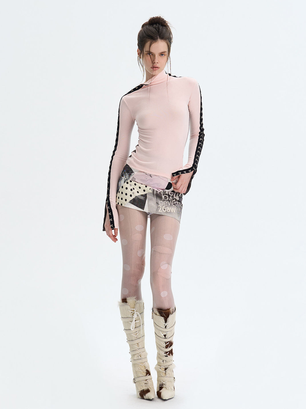 Reversible Brushed Turtleneck Base-Layer Top - View 5