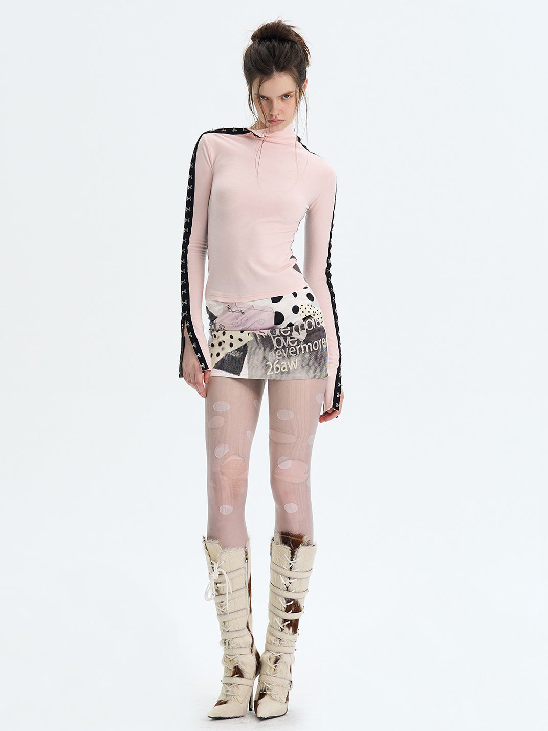 Reversible Brushed Turtleneck Base-Layer Top - View 7