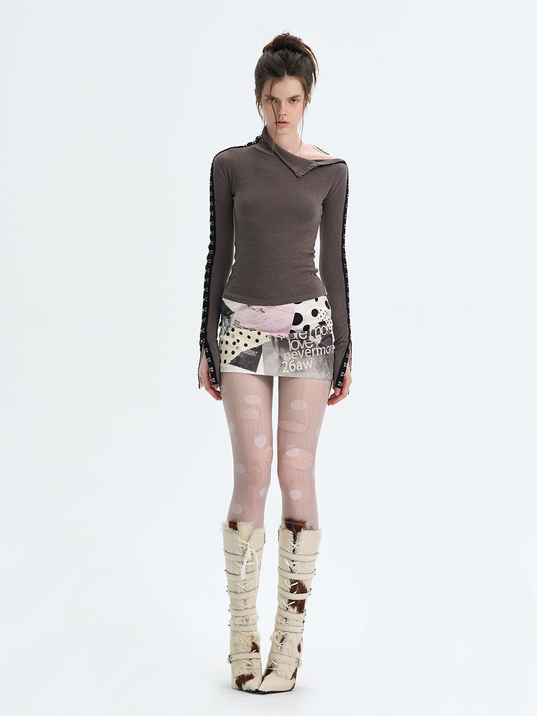 Reversible Brushed Turtleneck Base-Layer Top - View 9