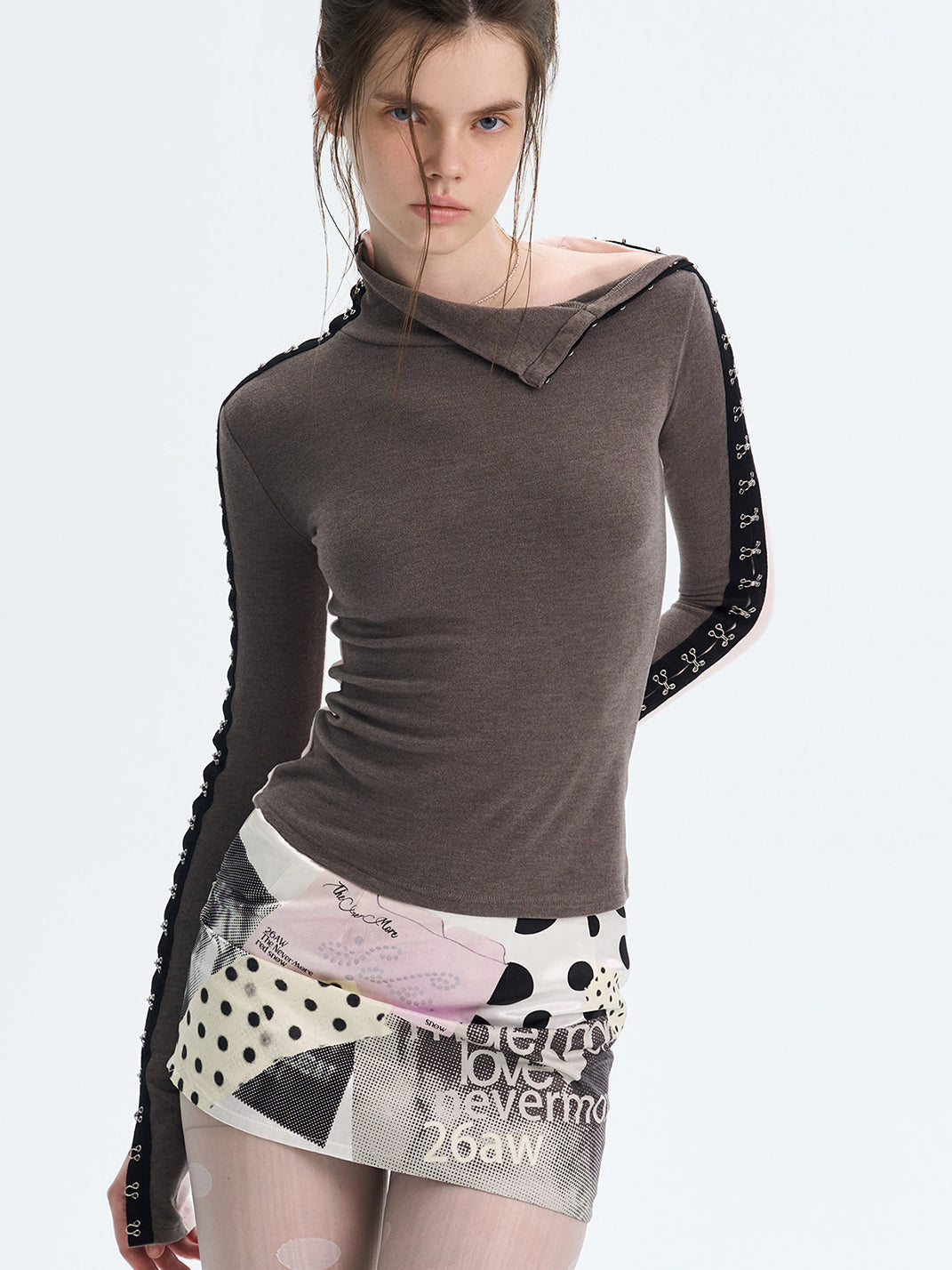 Reversible Brushed Turtleneck Base-Layer Top - View 10