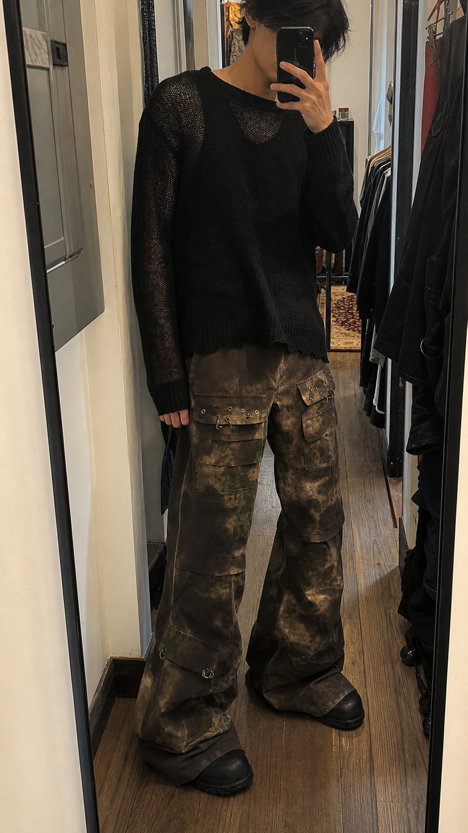 Tie Dye Cargo Flare Pants UGC showcase 2