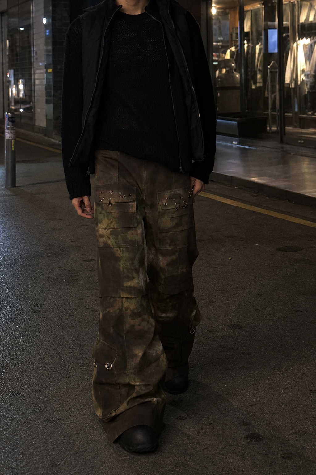 Tie Dye Cargo Flare Pants UGC showcase 5
