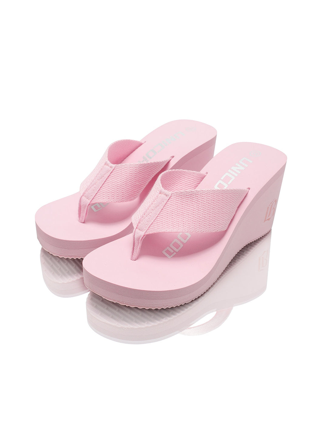 Cushioned Wedge Platform Flip-Flops - View 7