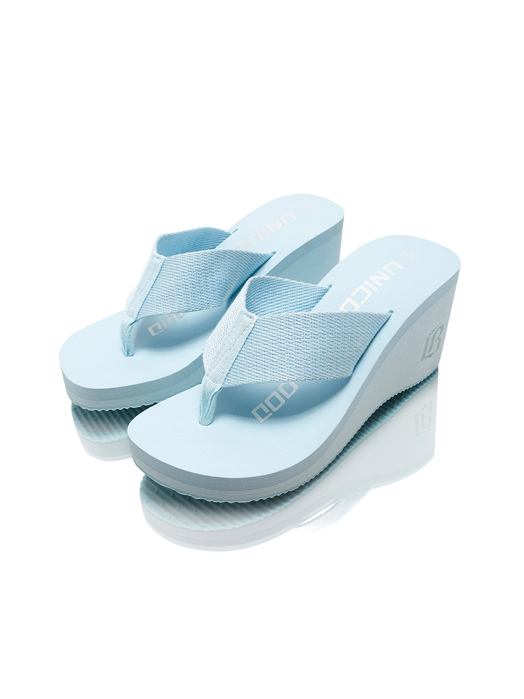 Cushioned Wedge Platform Flip-Flops - View 8