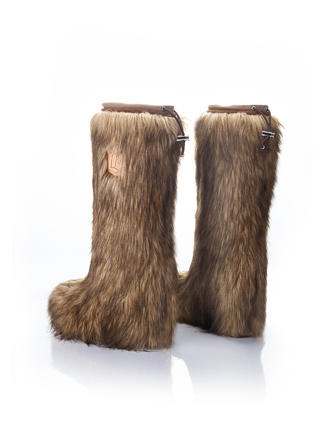 Ombre Faux-Fur Knee-High Boots - View 16