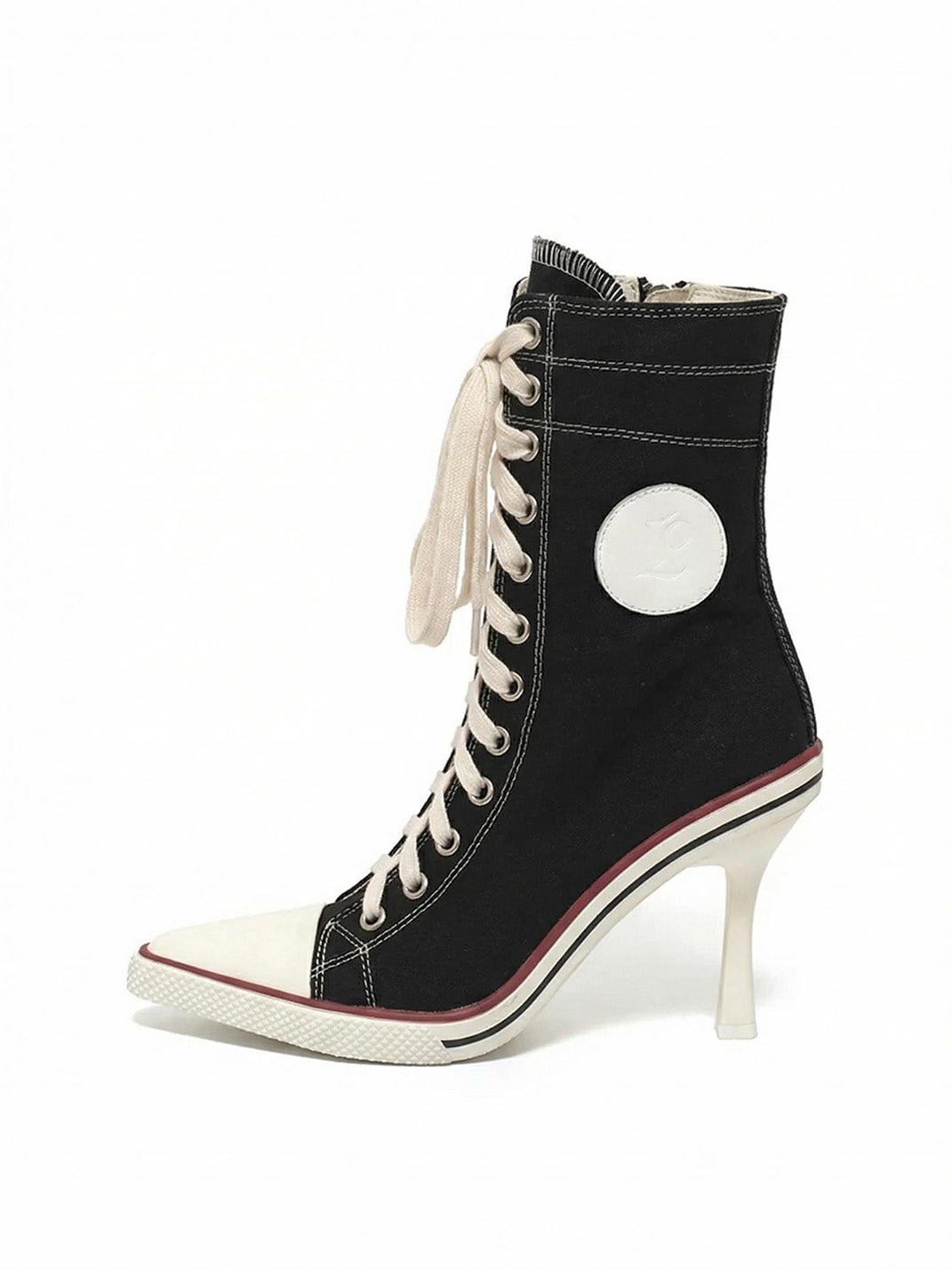 Sporty 8cm Canvas Heel Boots