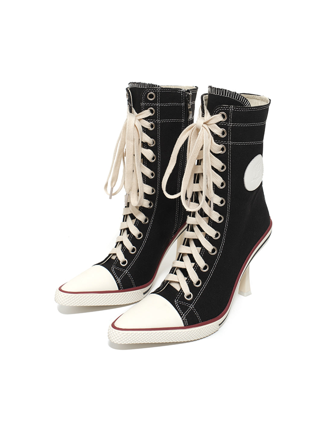 Sporty 8cm Canvas Heel Boots - View 7