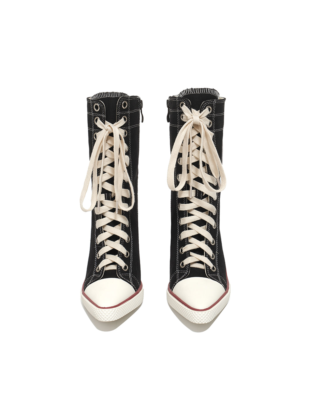 Sporty 8cm Canvas Heel Boots - View 8