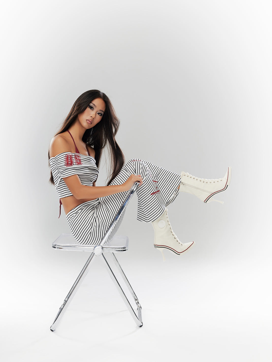 Sporty 8cm Canvas Heel Boots - View 14
