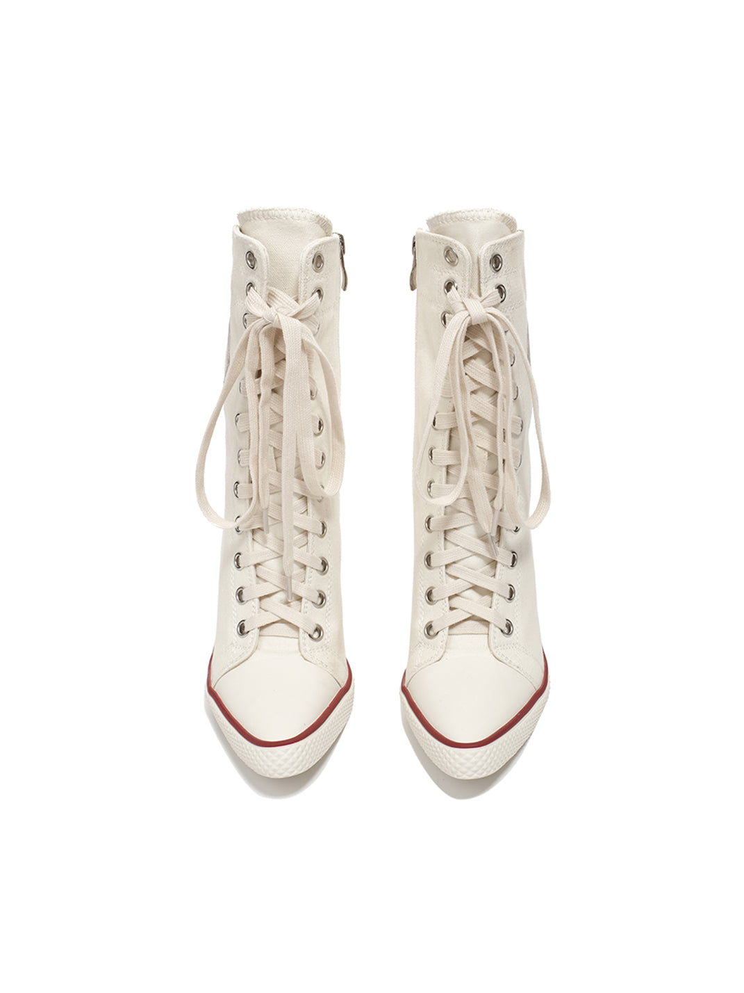 Sporty 8cm Canvas Heel Boots - View 17