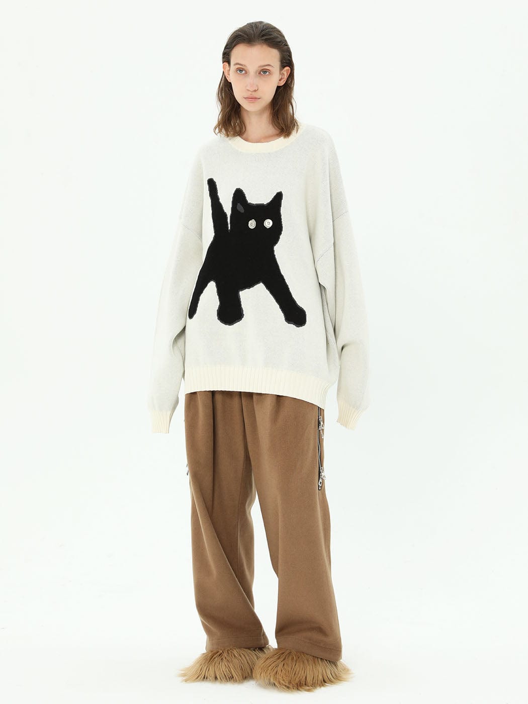 Cat Graphic Sweater