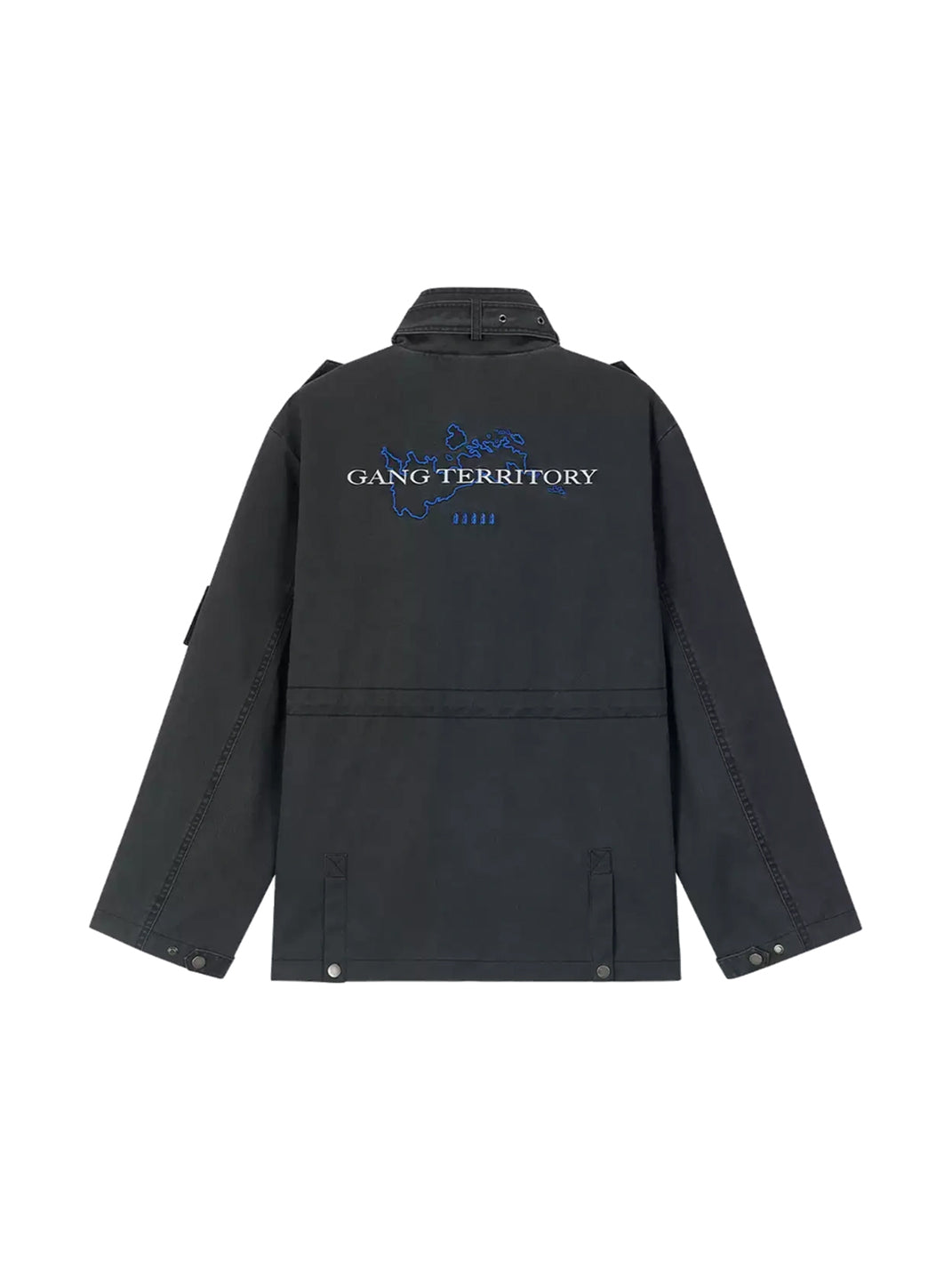Washed Canvas Drawstring Utility Jacket - view 10