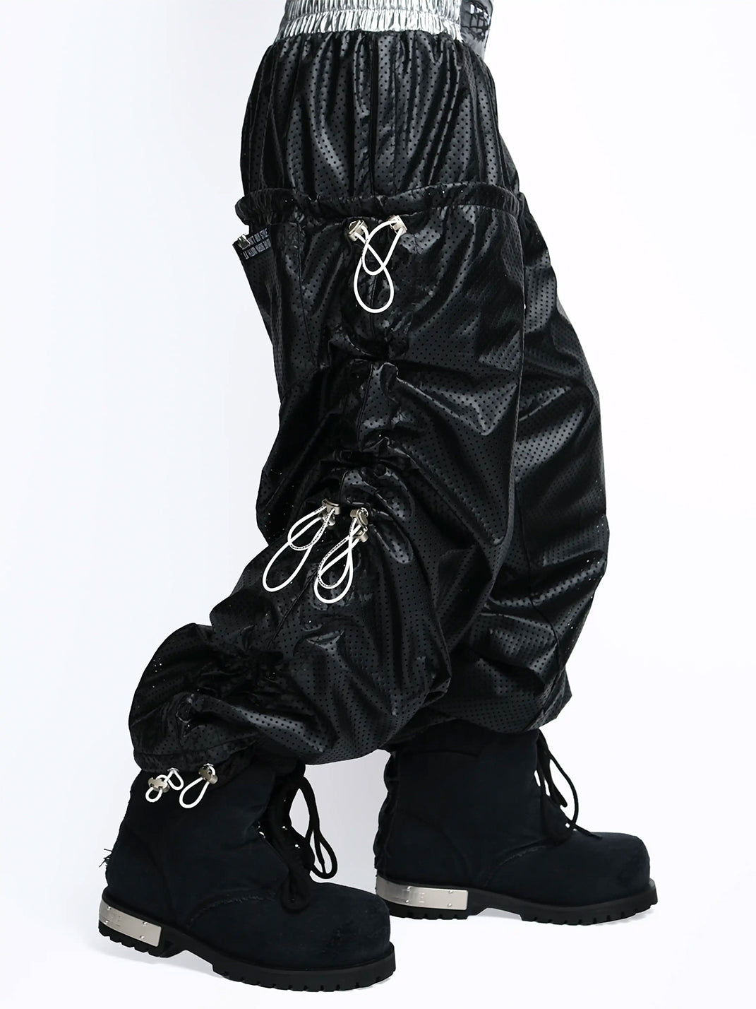 Washed Canvas Heavy-Sole Lace-Up Boots — product view 3