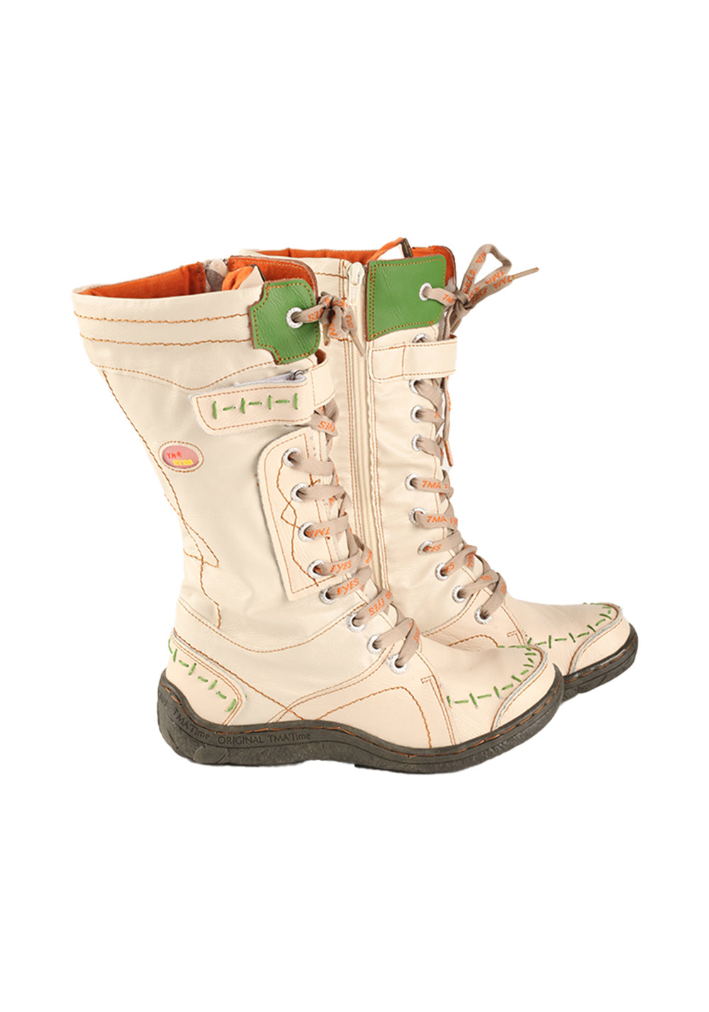 Washed PU Fleece-Lined Y2K Tall Boots - View 20