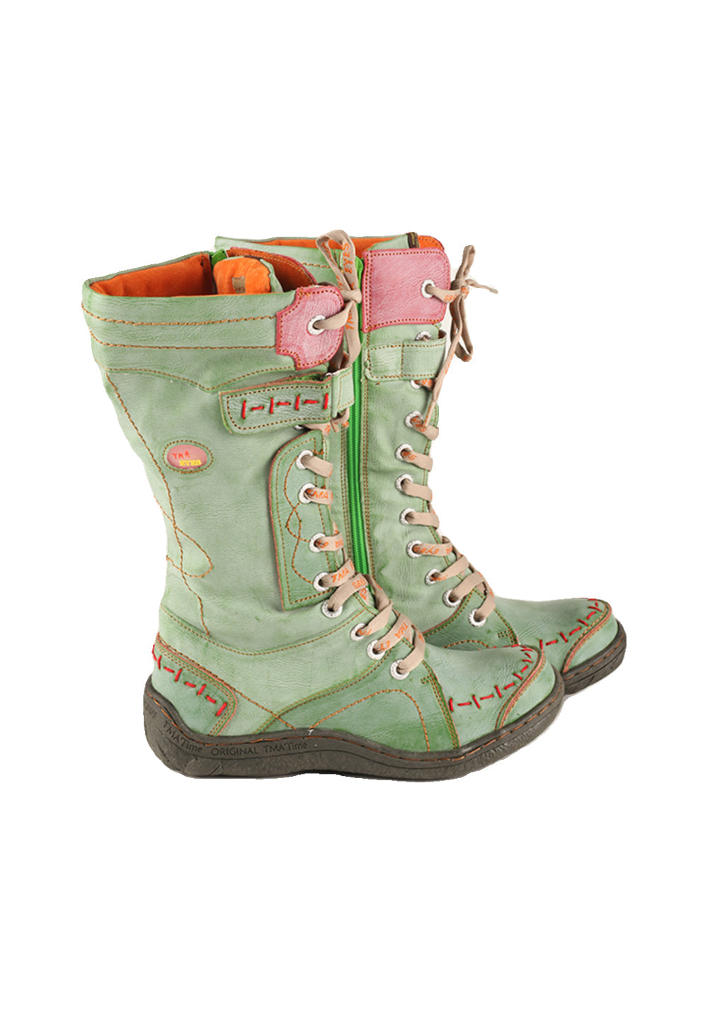 Washed PU Fleece-Lined Y2K Tall Boots - View 26