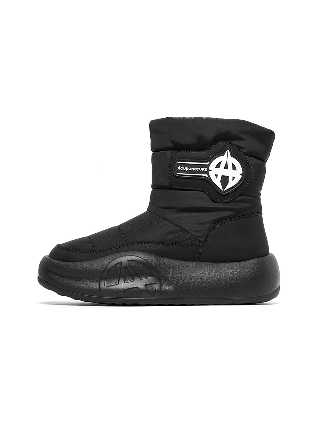White Padded Mid-Calf Snow Boots - View 16