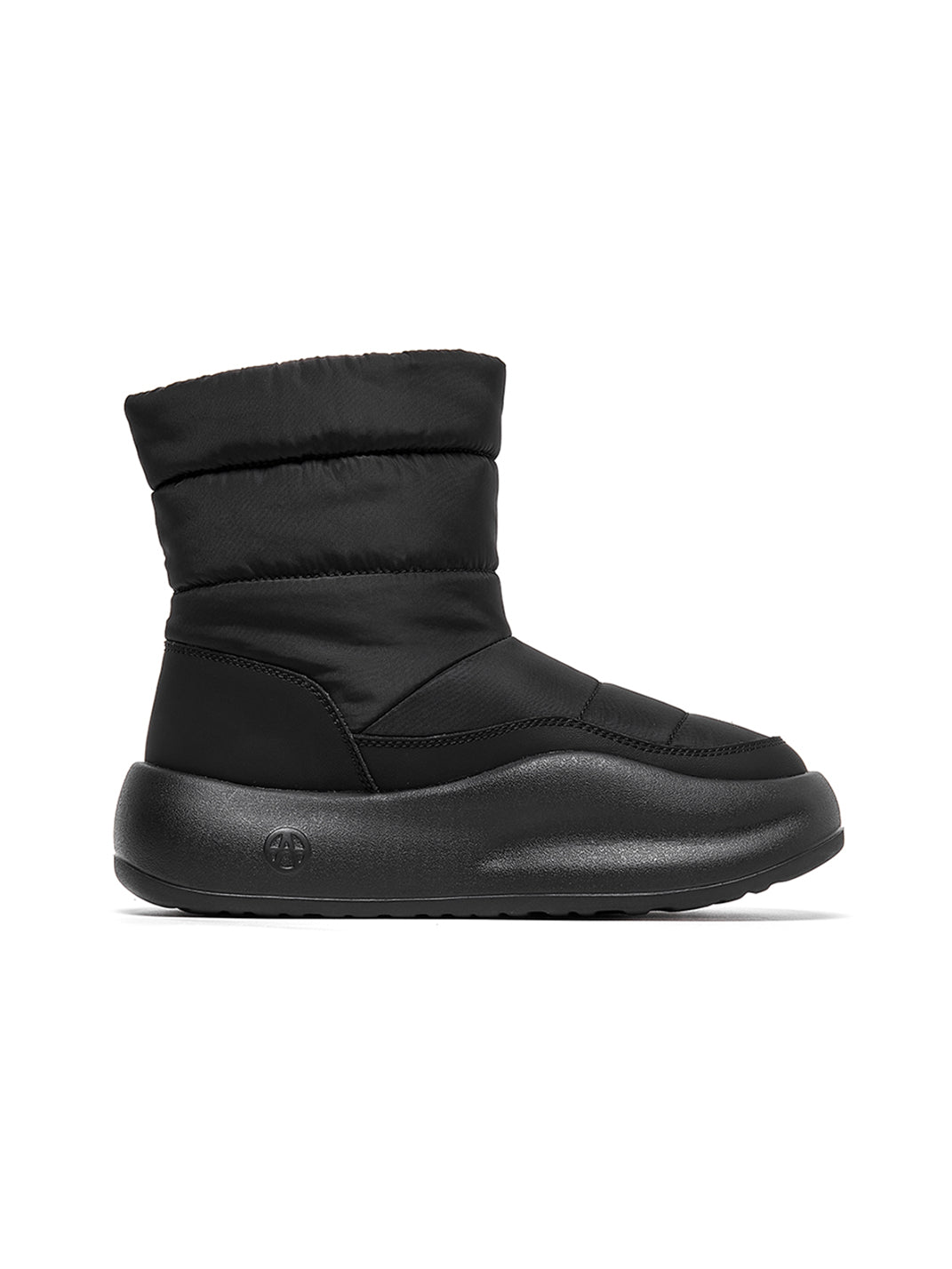 White Padded Mid-Calf Snow Boots - View 26