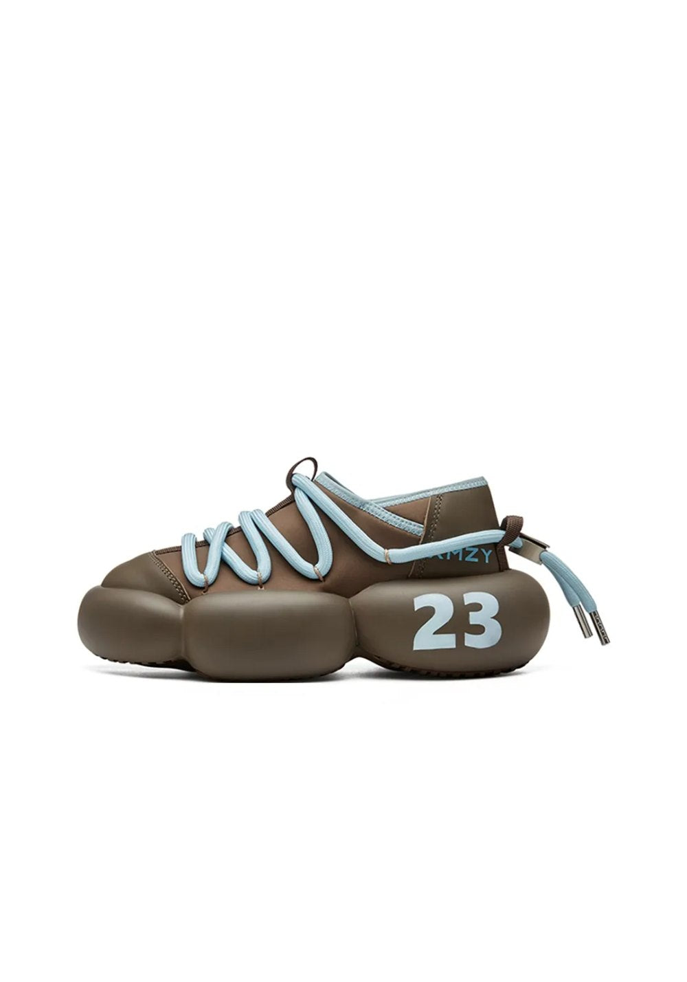 Sculpted-Sole Leather Summer Sneakers