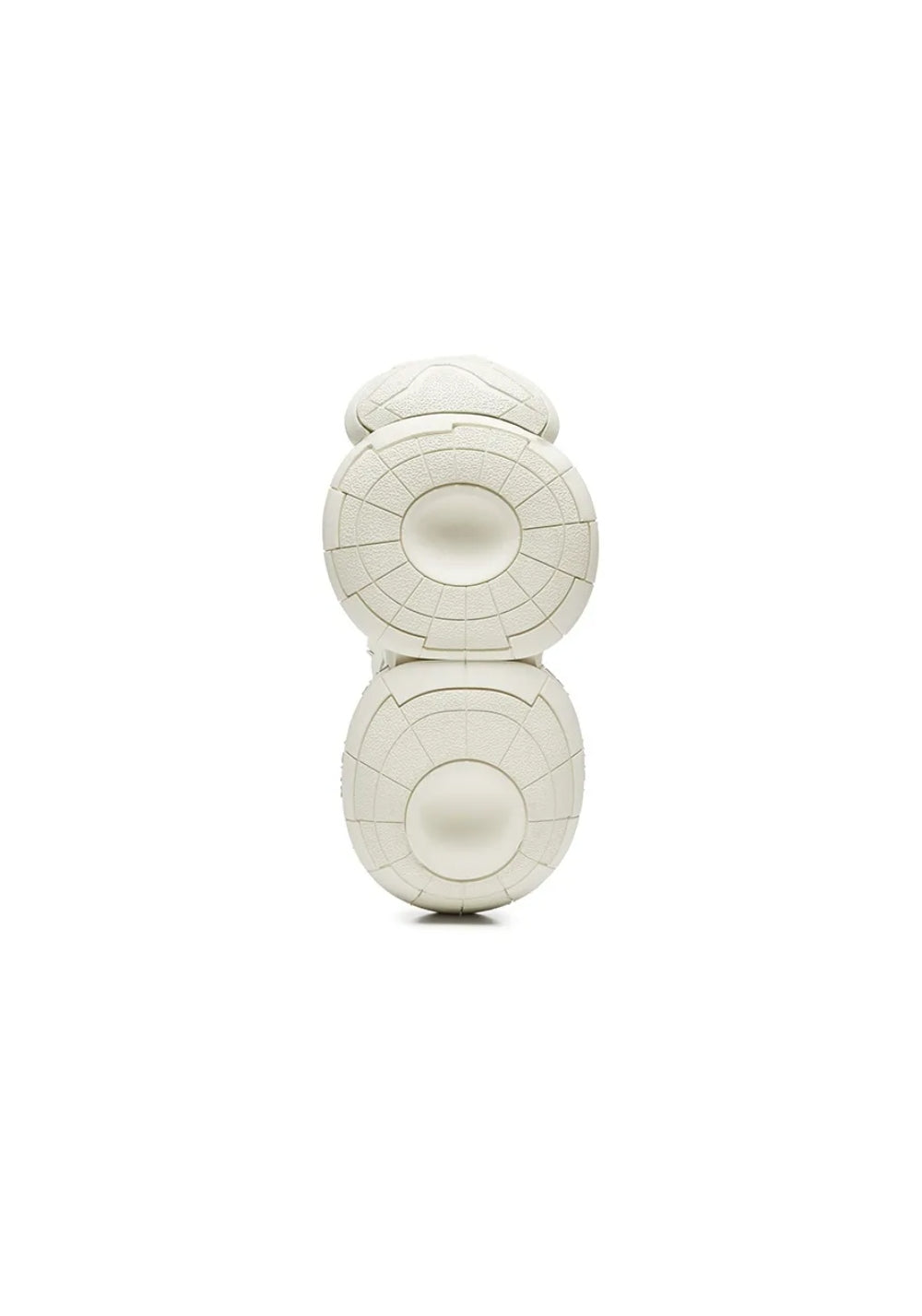 White Sculpted-Sole Chunky Sneakers - View 9