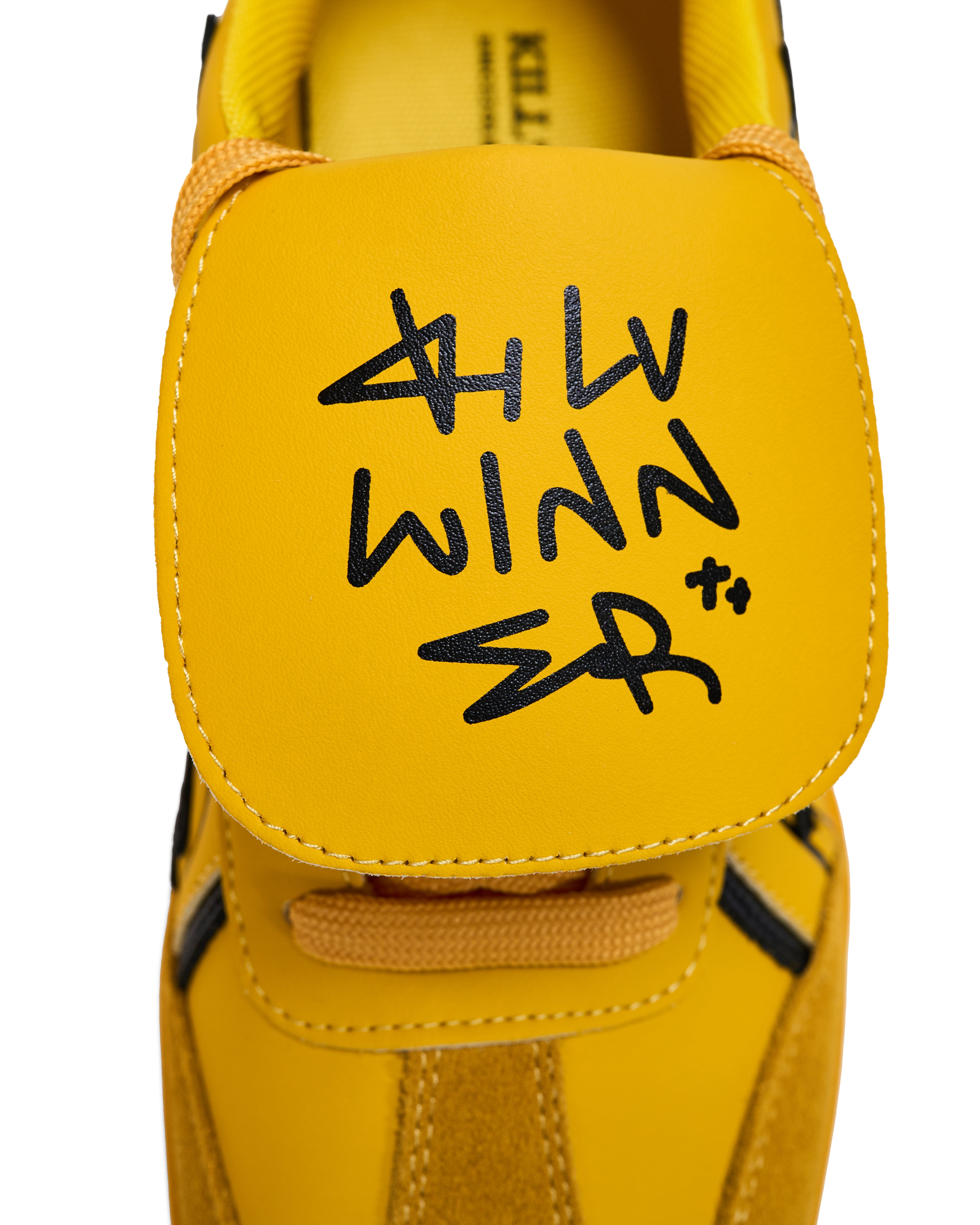 Yellow Graphic Retro Trainer Sneakers - View 8