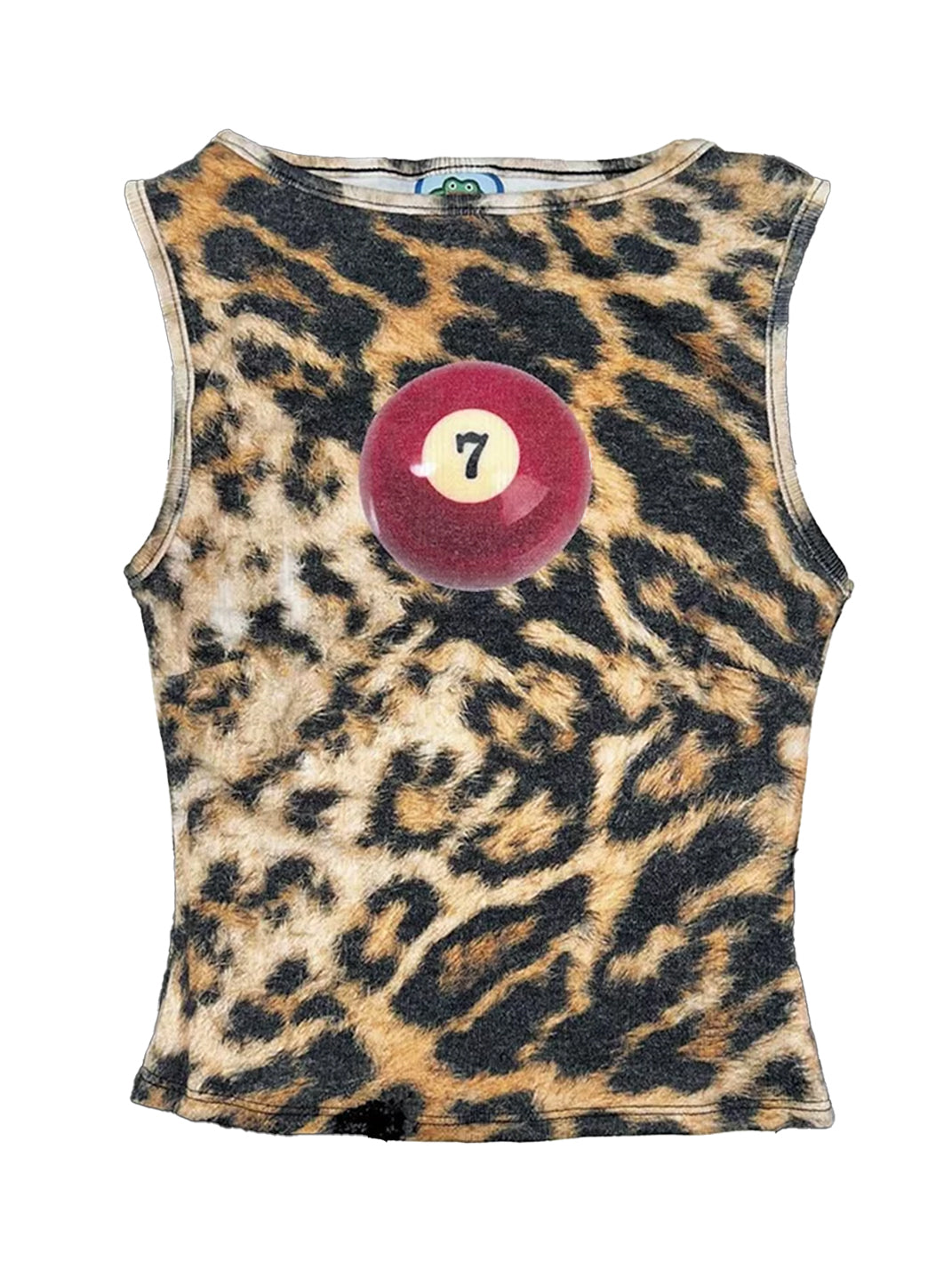 Mixed-Print Fitted Knit Tank Top - View 4