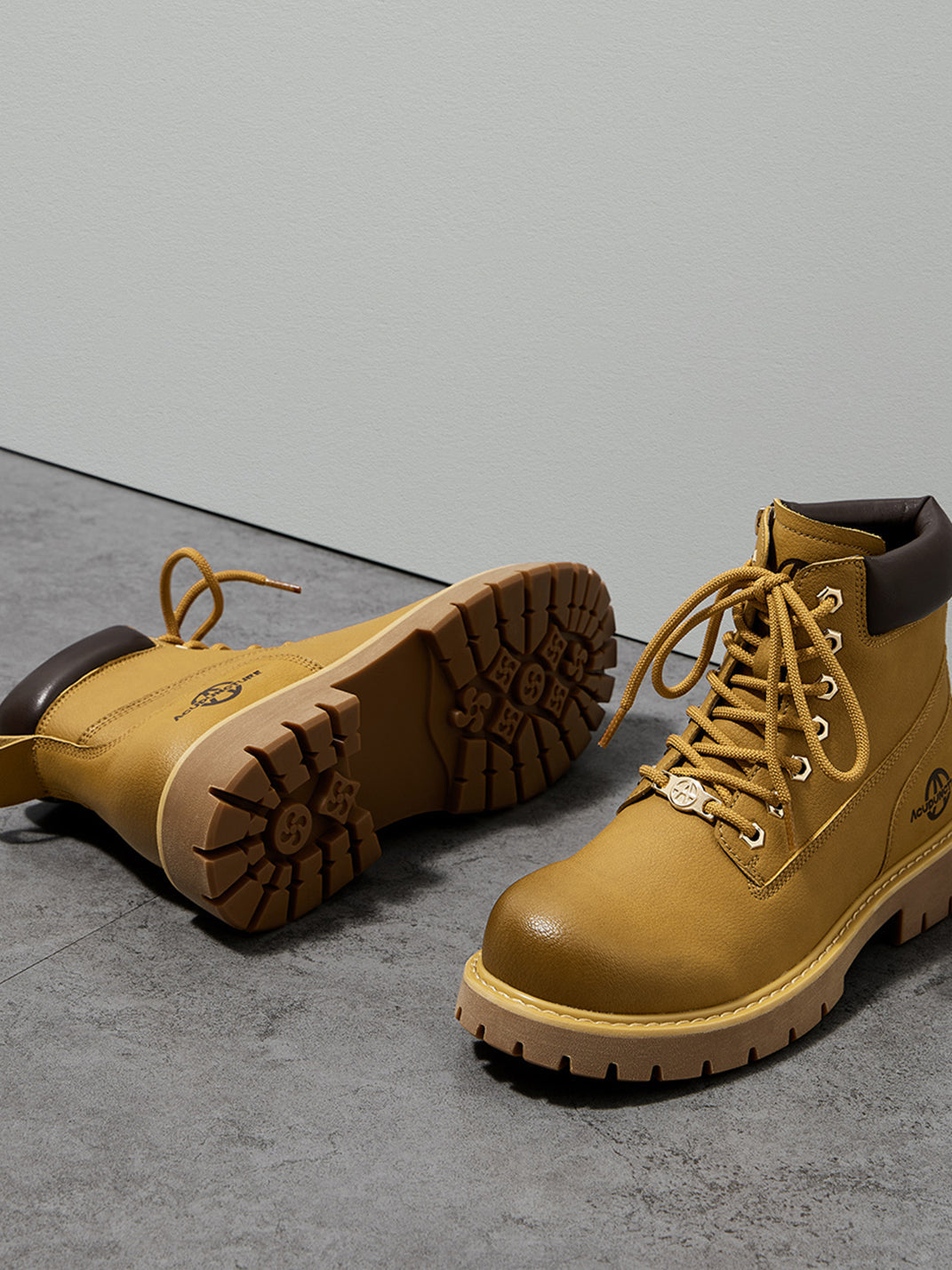 Zip-Front Lug-Sole Ankle Boots - View 10