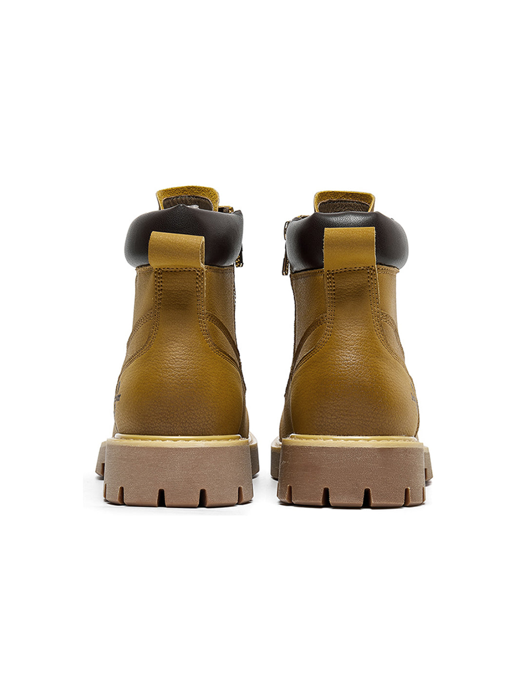 Zip-Front Lug-Sole Ankle Boots - View 13