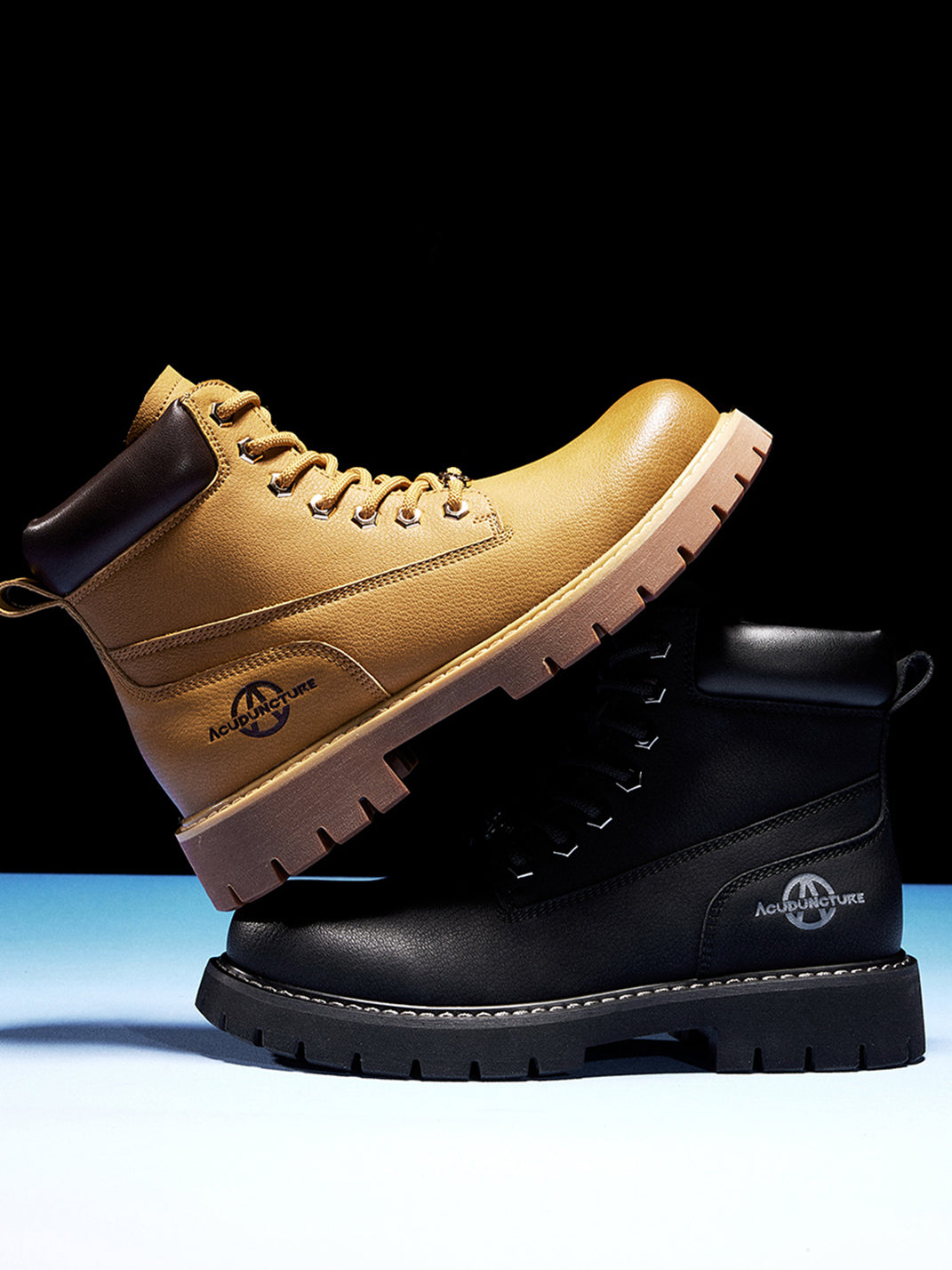 Zip-Front Lug-Sole Ankle Boots - View 35