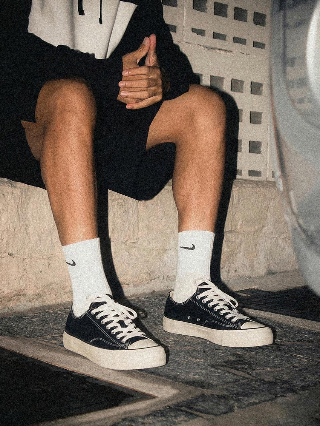 Cork-Midsole Platform Canvas Sneakers - View 2