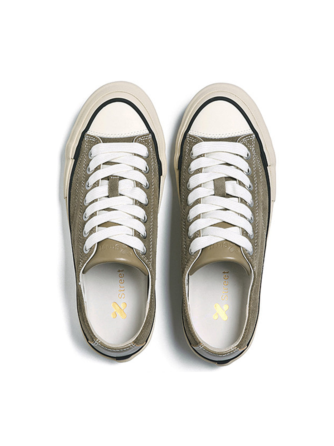 Cork-Midsole Platform Canvas Sneakers - View 18