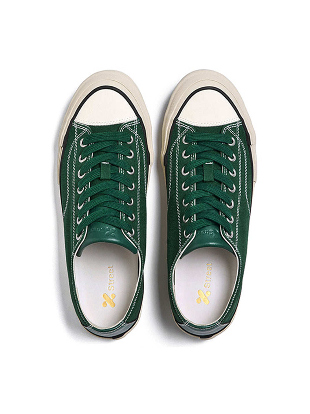 Cork-Midsole Platform Canvas Sneakers - View 20